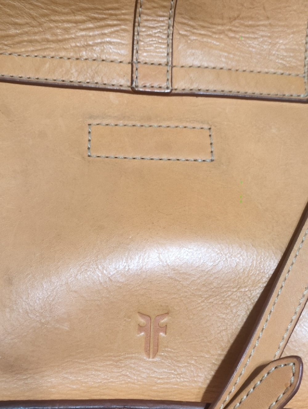 FRYE Classic Tan Leather Crossbody Bag - Women's Shoulder Purse - Picture 11 of 15